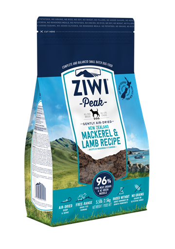 ZiwiPeak Mackerel & Lamb 1 kg. Air-dried